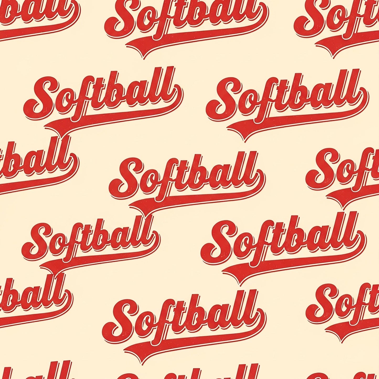 Daily Deal: Softball Champions Pattern 26 Quilting Cotton Fabric - 45" x 0.5 Yards"