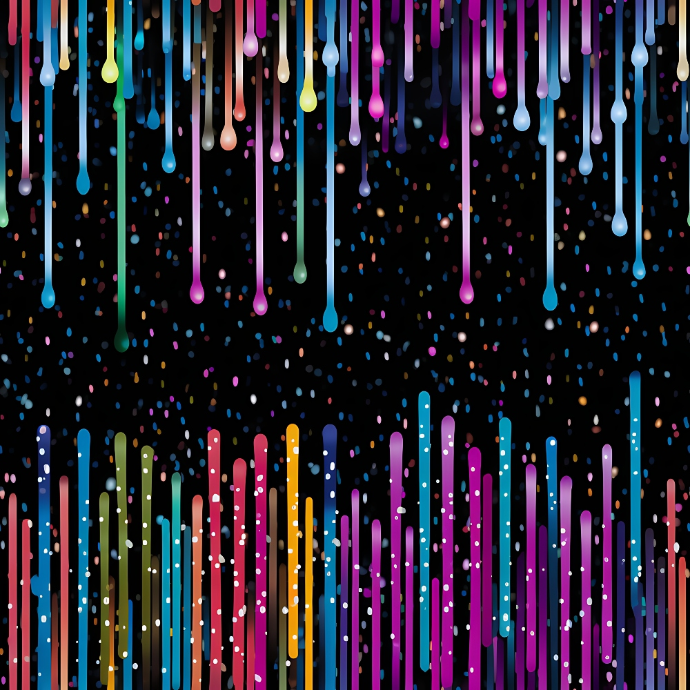 Daily Deal: Dripping Rainbow Liquid Pattern 6 Quilting Cotton Fabric - 45" x 2 Yards"