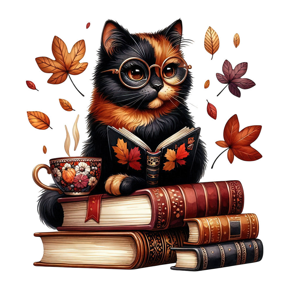 Autumn Cats Fabric Panel 88