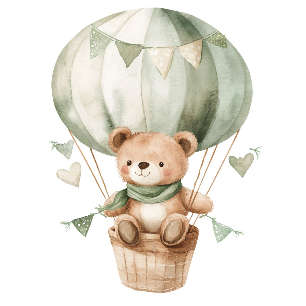 Nursery Teddy Bear Fabric Panel 25