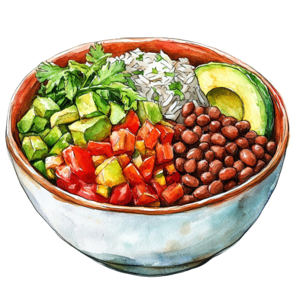 Mexican Food Fabric Panel 4