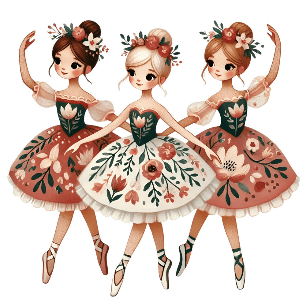 Nutcracker Ballet Fabric Panel 58