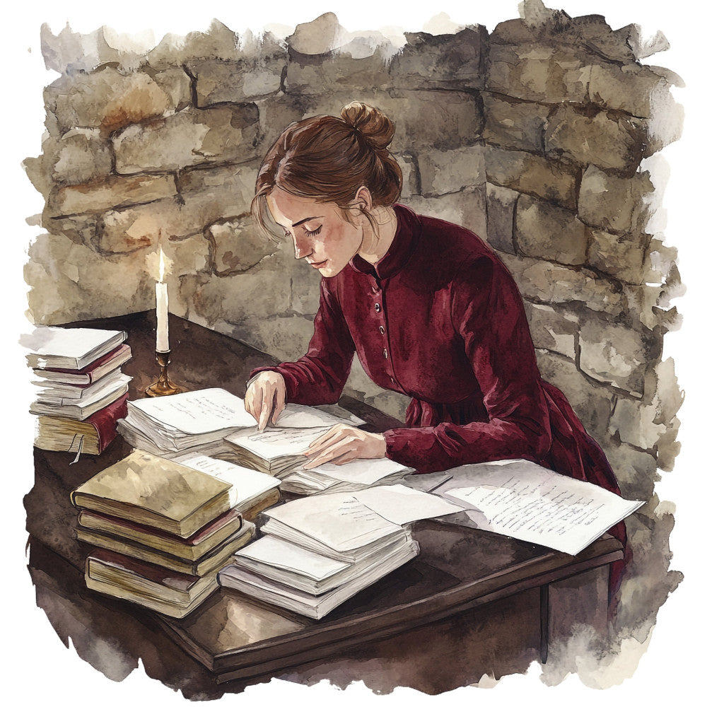 Dark Academia Fabric Panel 15