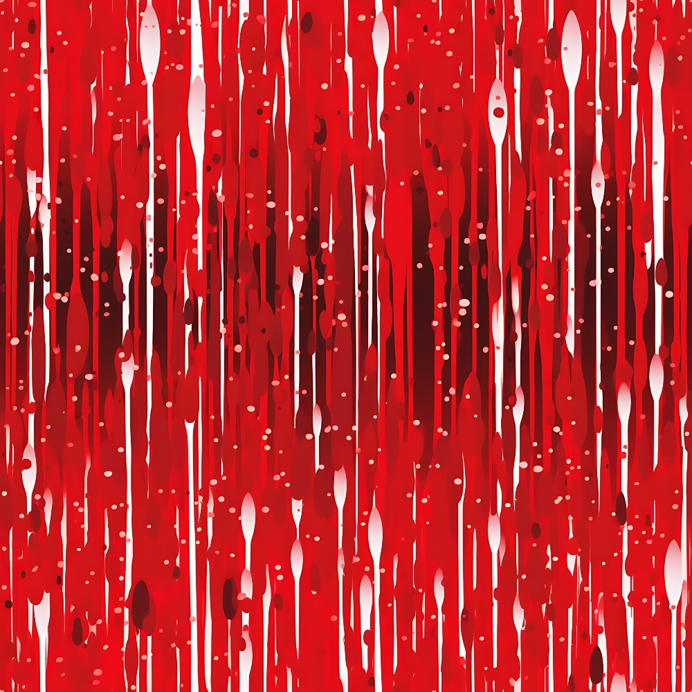 Daily Deal: Dripping Red Liquid Pattern 4 Quilting Cotton Fabric - 45" x 2 Yards"