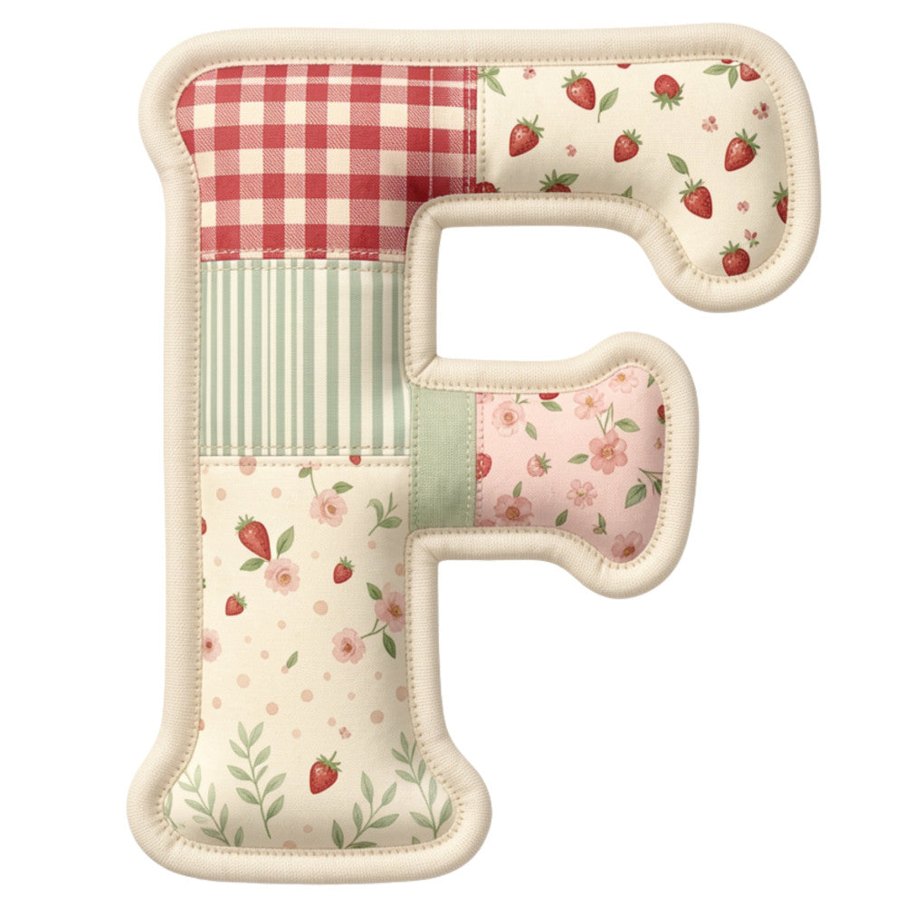 Strawberry Patchwork Fabric Panel 5