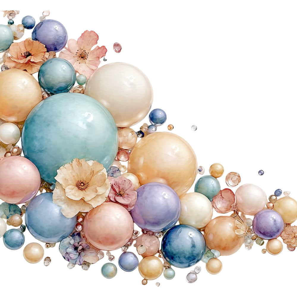 Colorful Seashell Fabric Panel 6