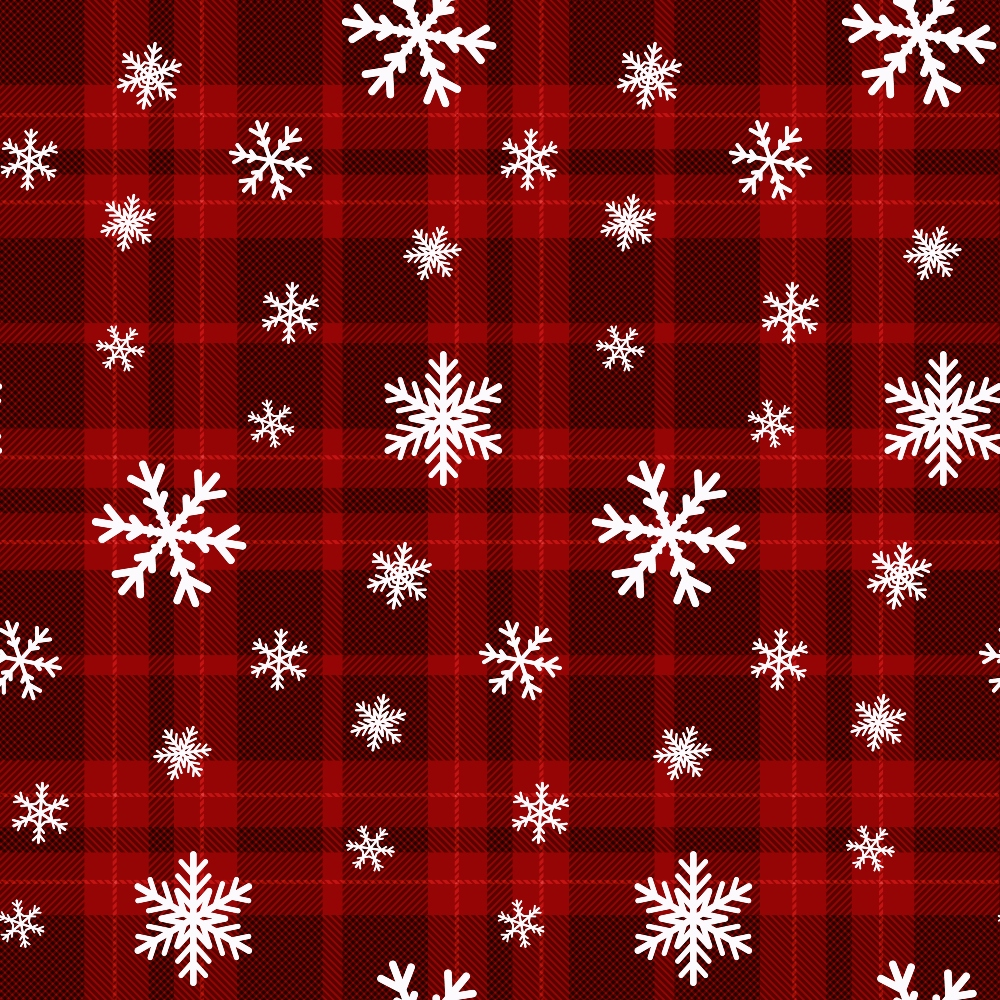 Daily Deal: Winter Red Plaid Quilting Cotton Fabric - 45" x 1 Yard"