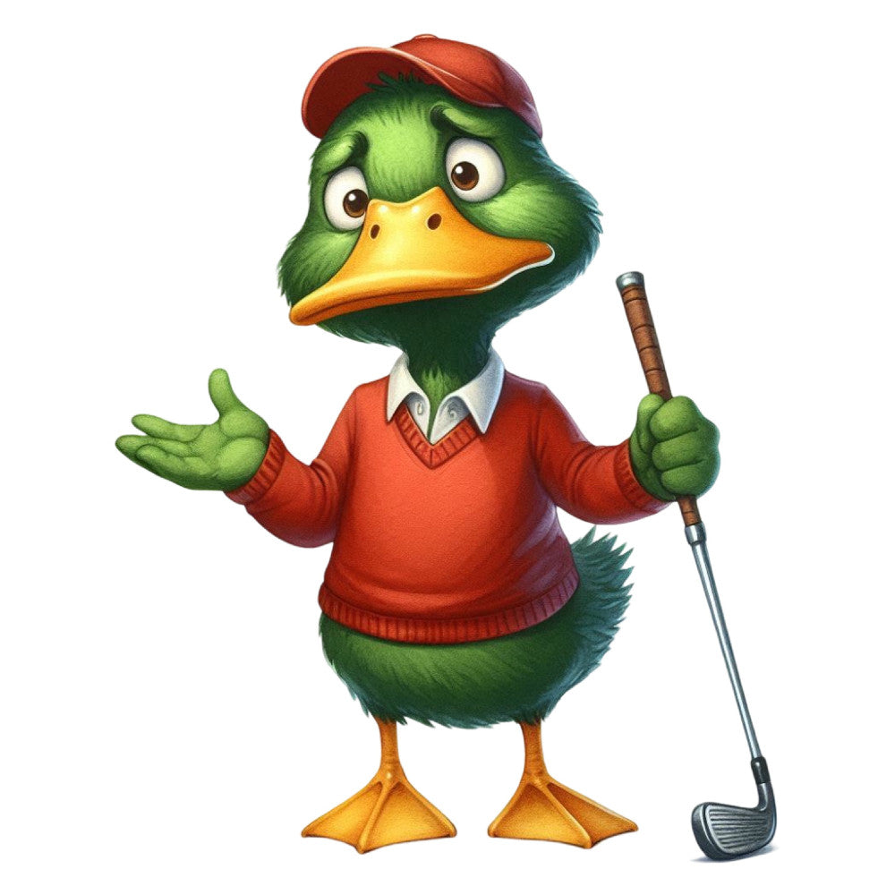 Golfing Mallard Fabric Panel 13