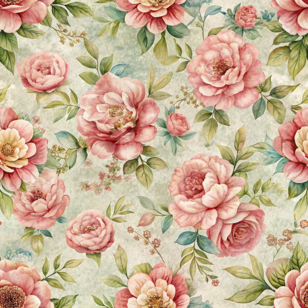 Daily Deal: Floral Ephemera Pattern 8 Quilting Cotton Fabric - 118" x 1 Yard"