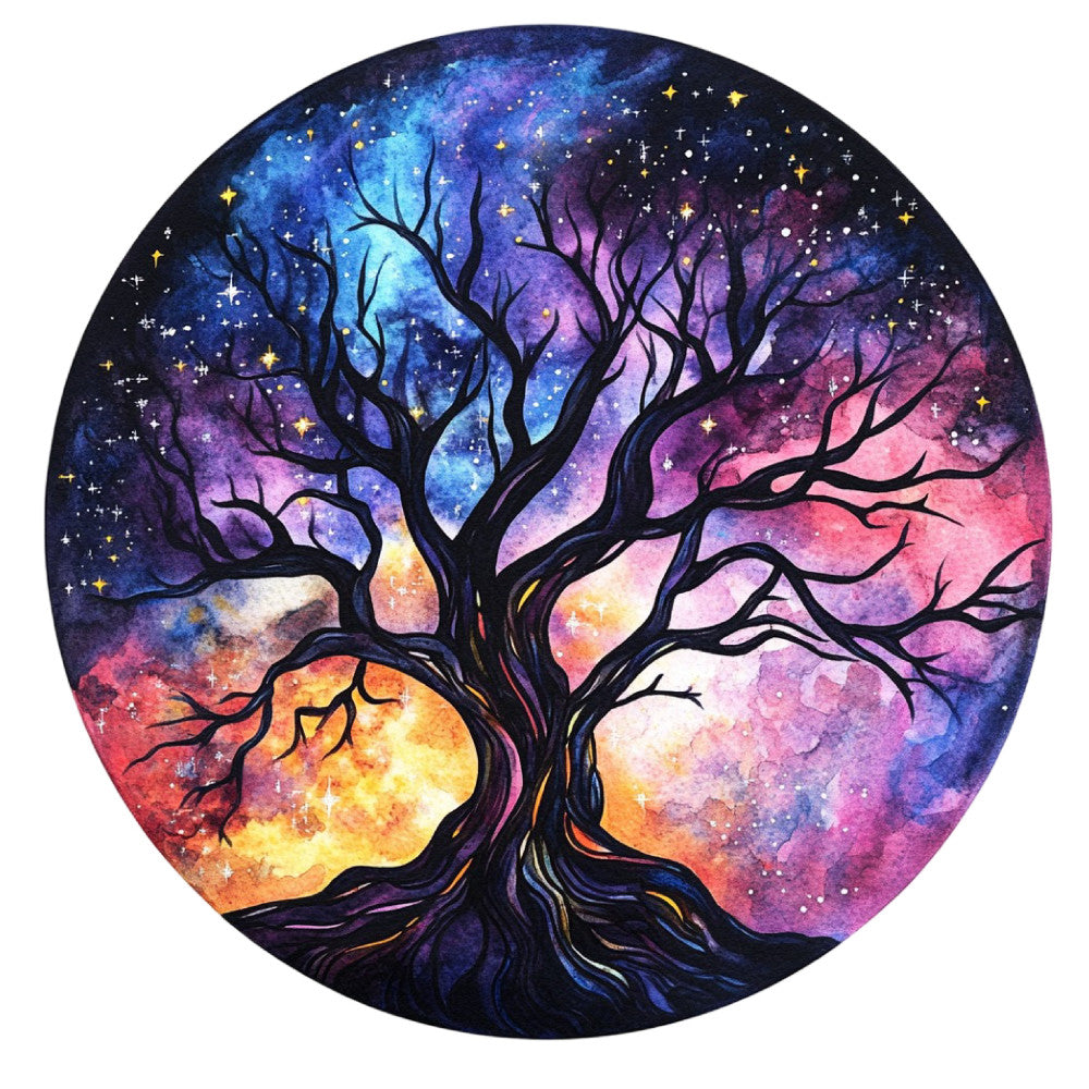 Tree of Life Stained Glass Fabric Panel 6