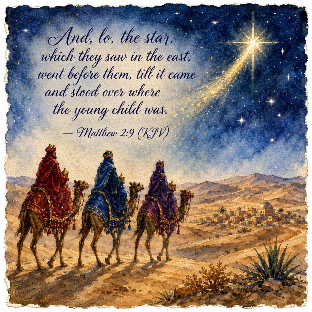 Inspirational Christmas Verses Fabric Panel 1