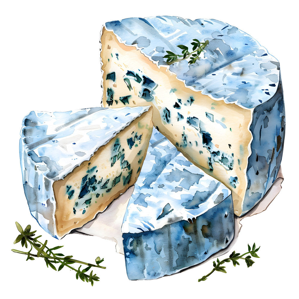Watercolor Cheese Fabric Panel 41