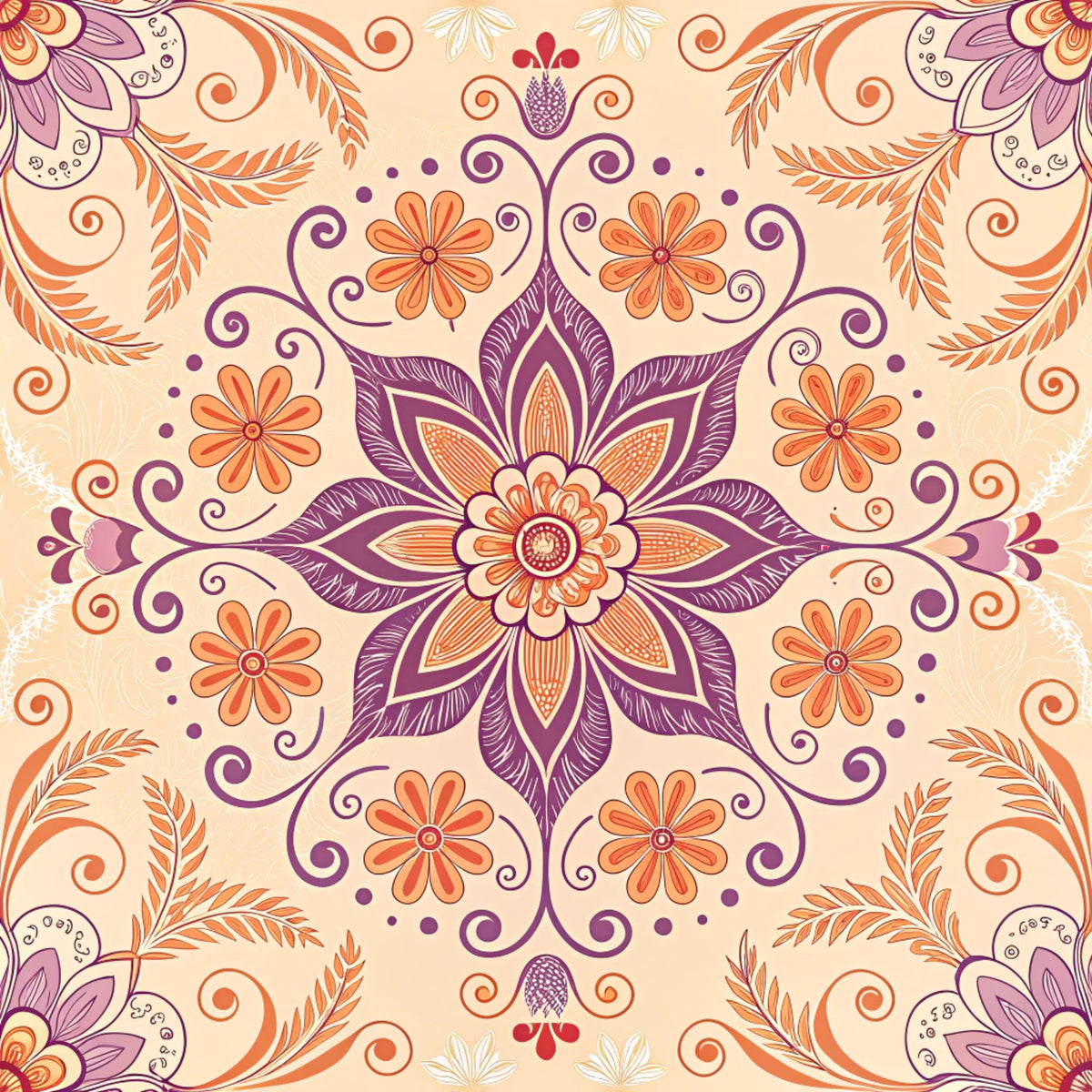 Daily Deal: Groovy Time Pattern 18 Quilting Cotton Fabric - 45" x 2 Yards"