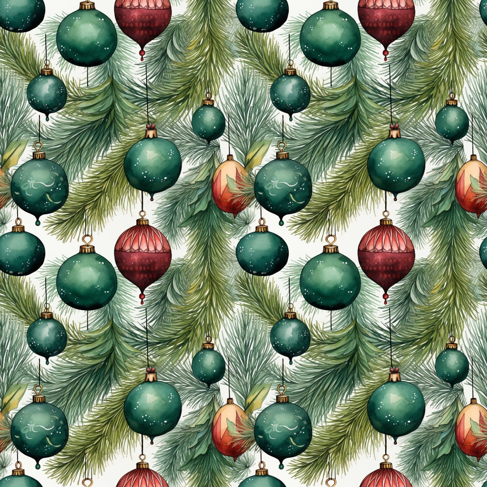 Daily Deal: Christmastime Pattern 13 Quilting Cotton Fabric - 45" x 1 Yard"