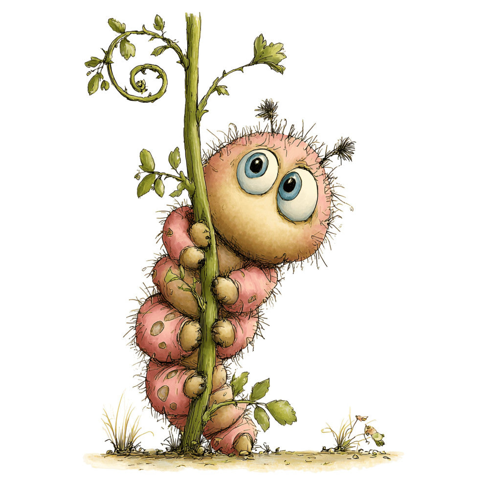Whimsical Caterpillar Fabric Panel 15