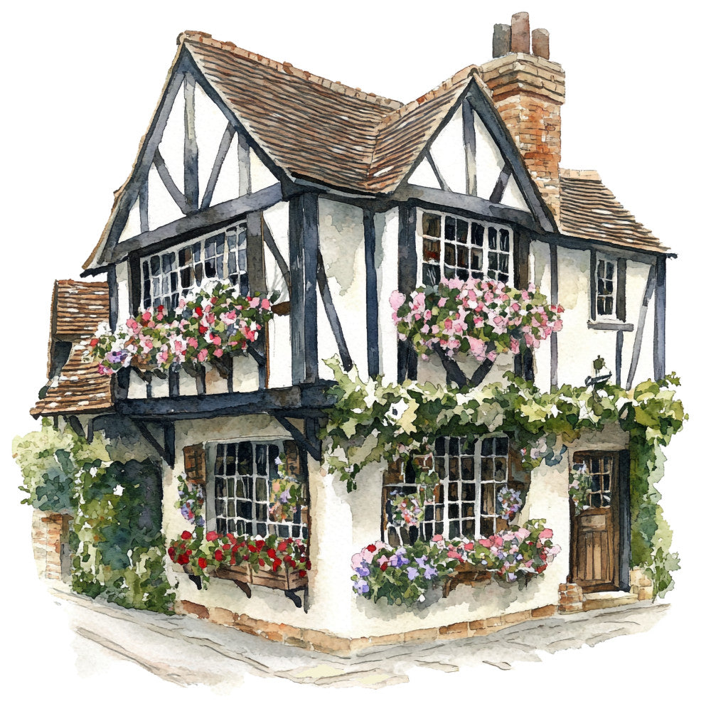 English Countryside Fabric Panel 2