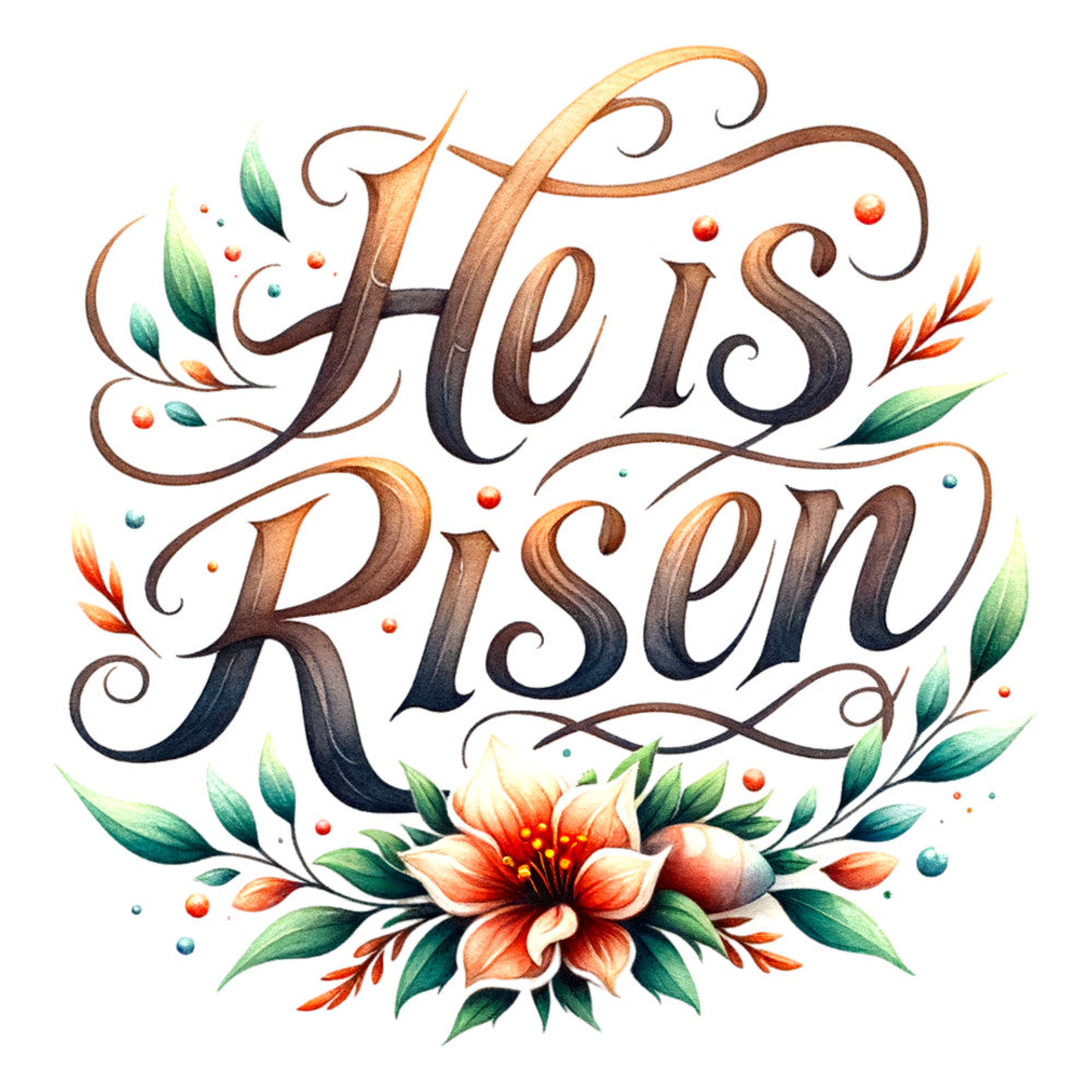 Watercolor Christian Easter Fabric Panel 6