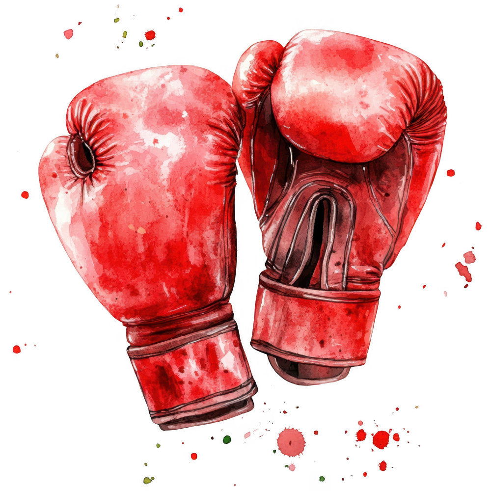 Watercolor Boxing Fabric Panel 3