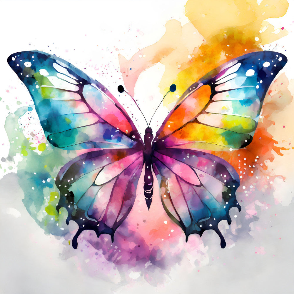 Rainbow Butterfly Fabric Panel 1