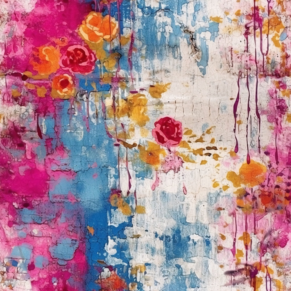 Daily Deal: Girly Grunge Plaster Pattern 18 Quilting Cotton Fabric - 45" x 1 Yard"