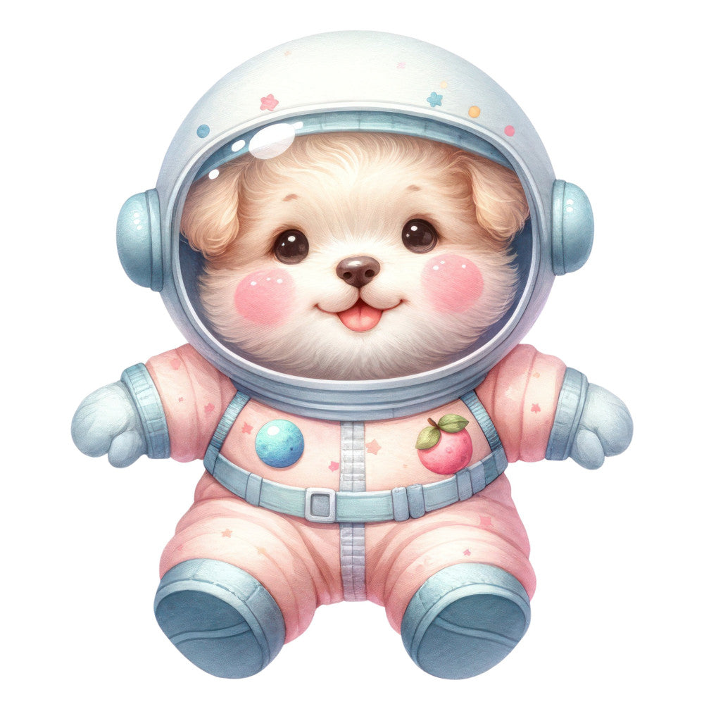 Astronaut Animal Space Fabric Panel 26