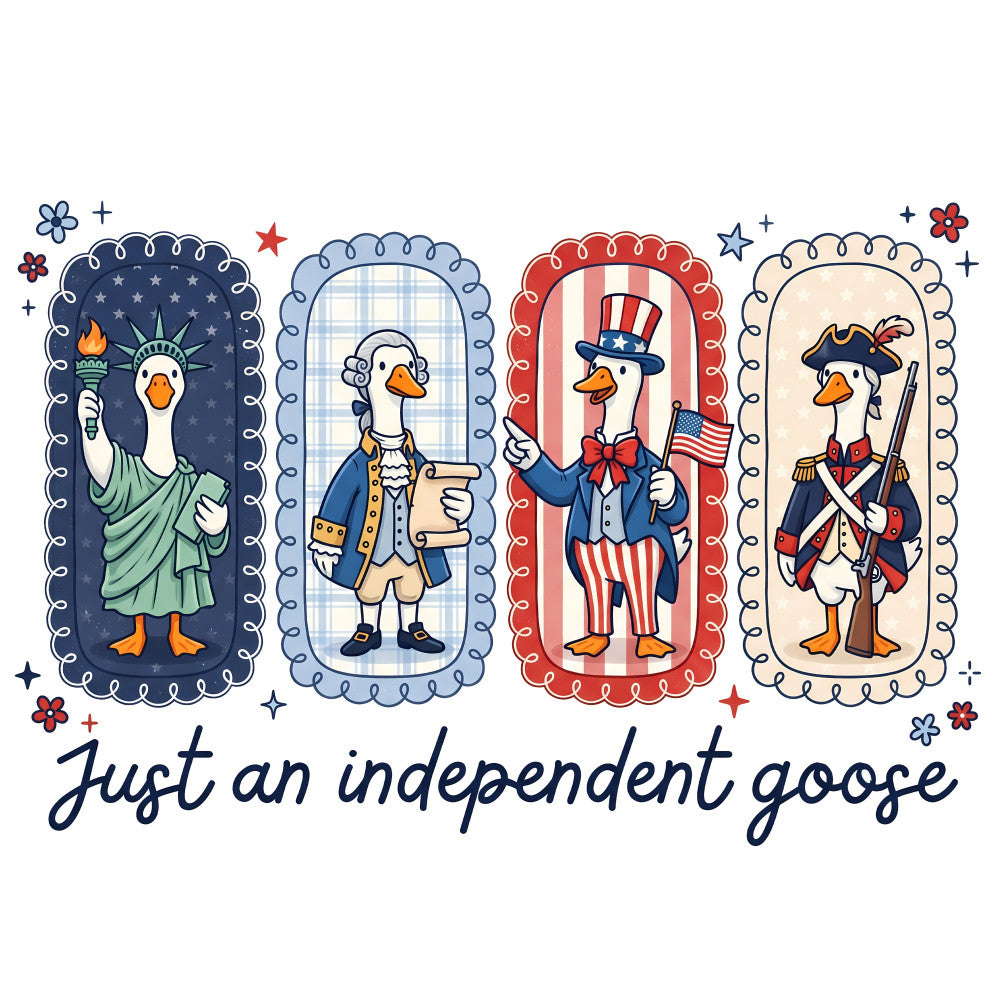 Independent Goose 4th of July Fabric Panel 1