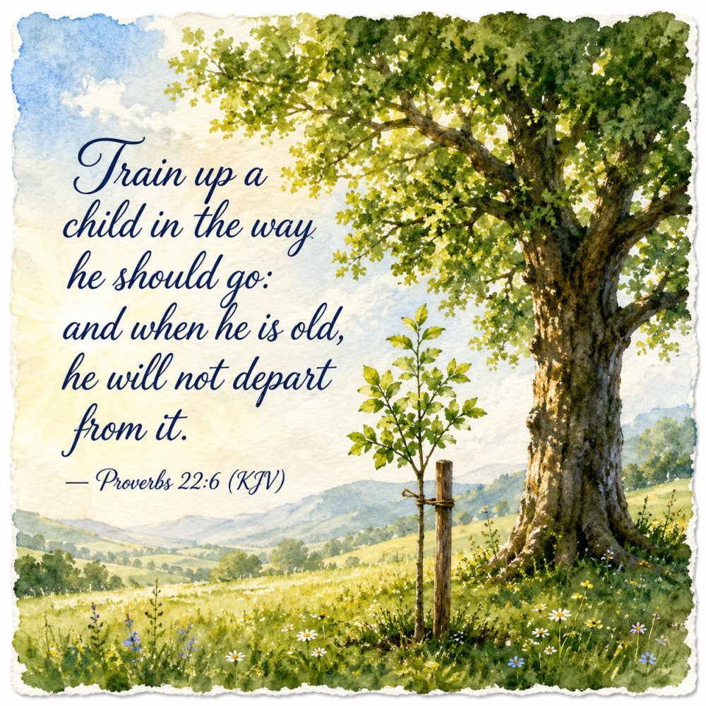 Inspirational Hebrew Verses Fabric Panel 8