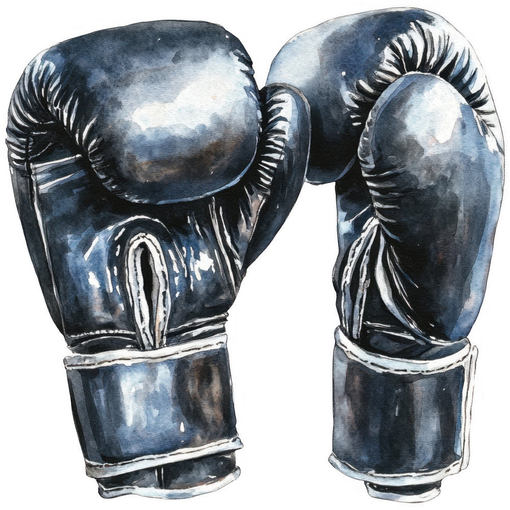 Watercolor Boxing Fabric Panel 20