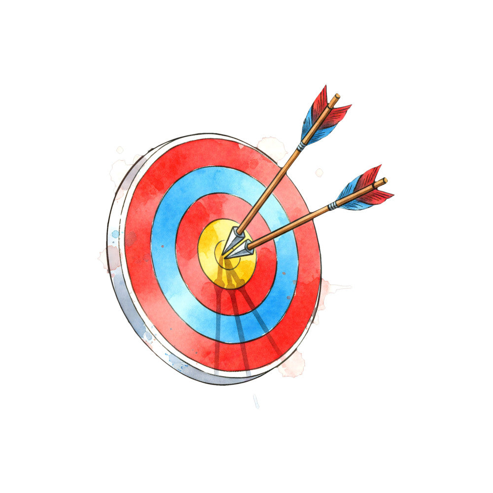 Watercolor Archery Fabric Panel 2