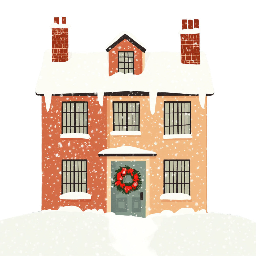 Whimsical Christmas House Fabric Panel 20