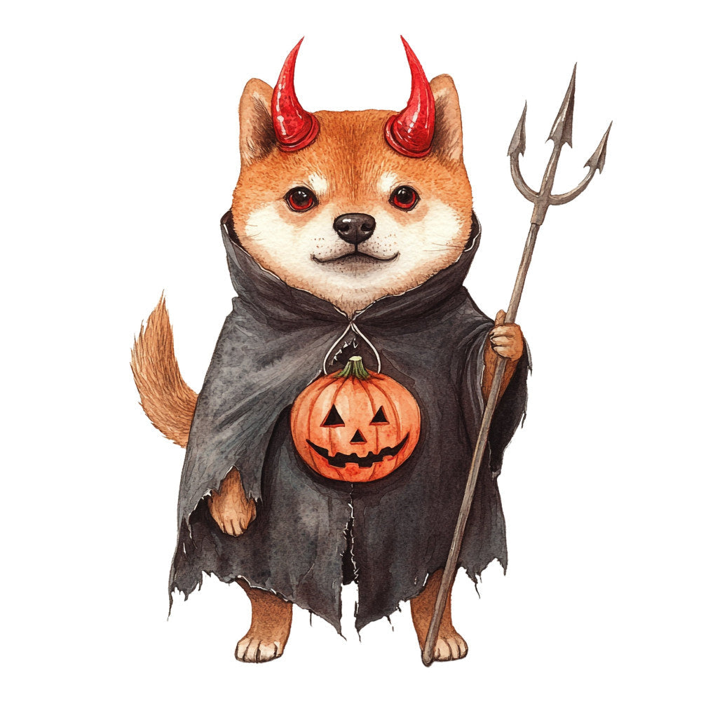 Halloween Dogs Fabric Panel 7