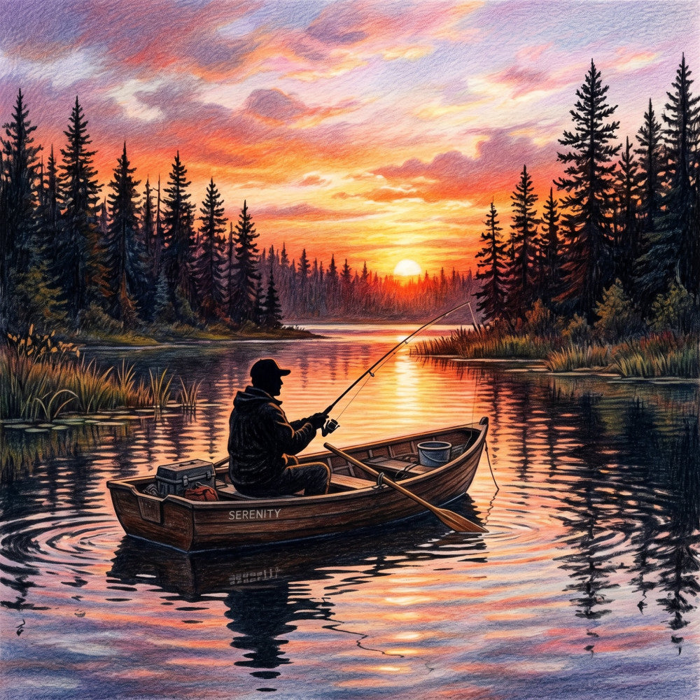 Serenity Fisherman Fabric Panel 1