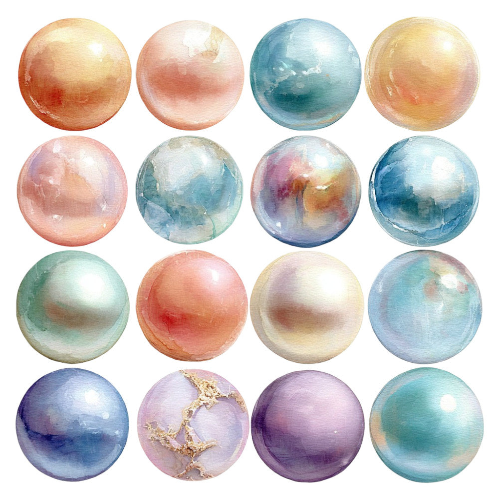 Colorful Seashell Fabric Panel 34