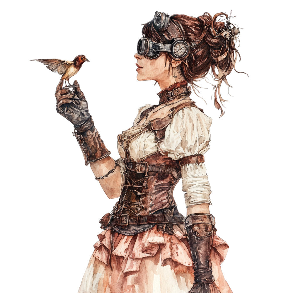 Victorian Steampunk Fabric Panel 4