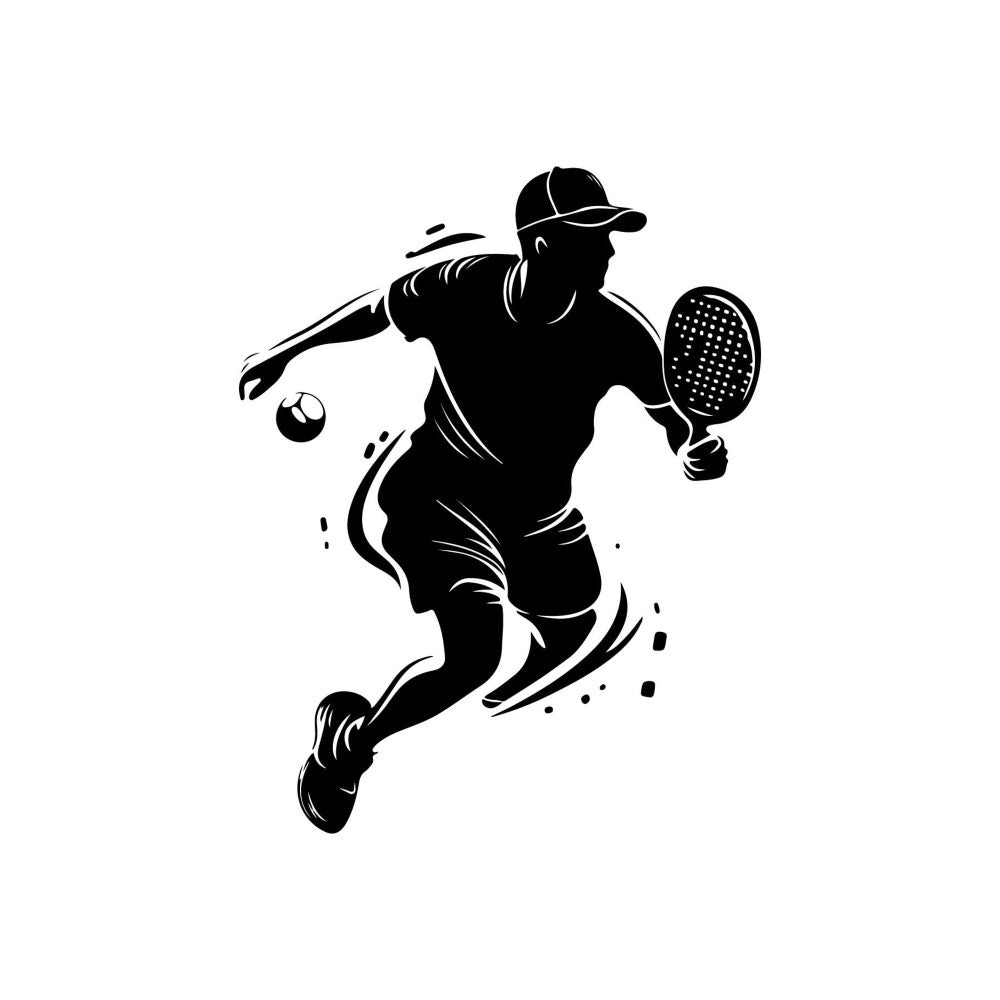 Pickleball Silhouette Fabric Panel 15