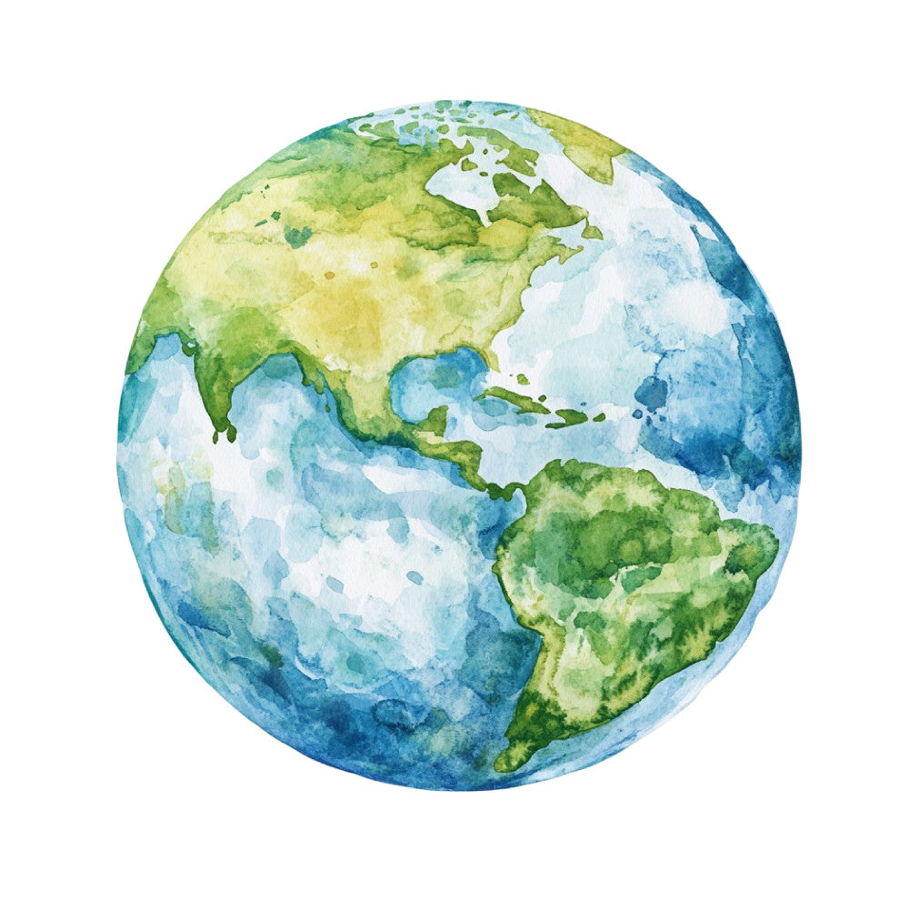 Watercolor Space Adventure Fabric Panel 33