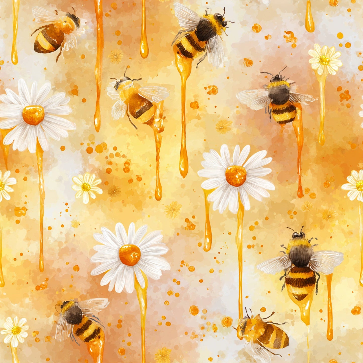 Daily Deal: Busy Bee Pattern 12 Quilting Cotton Fabric - 45" x 2 Yards"