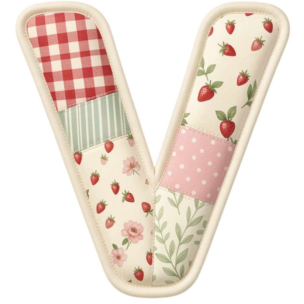 Strawberry Patchwork Fabric Panel 29