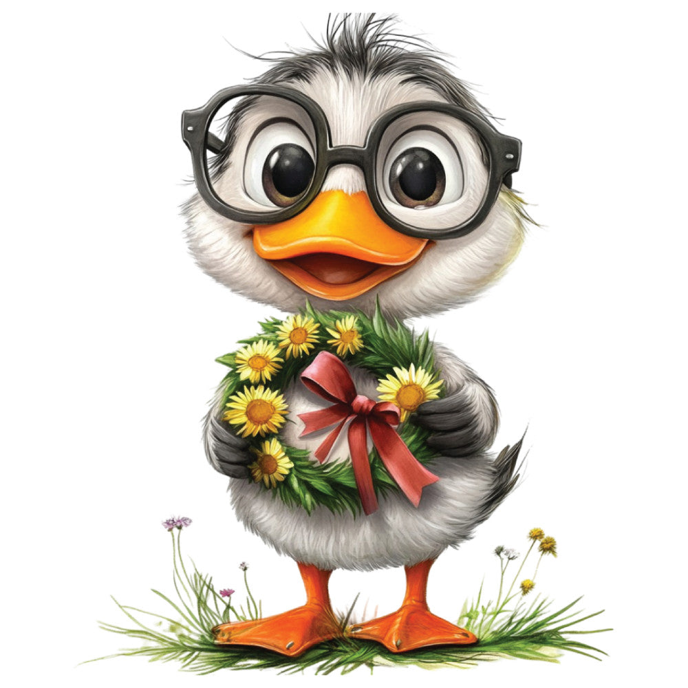 Whimsical Duck Fabric Panel 11