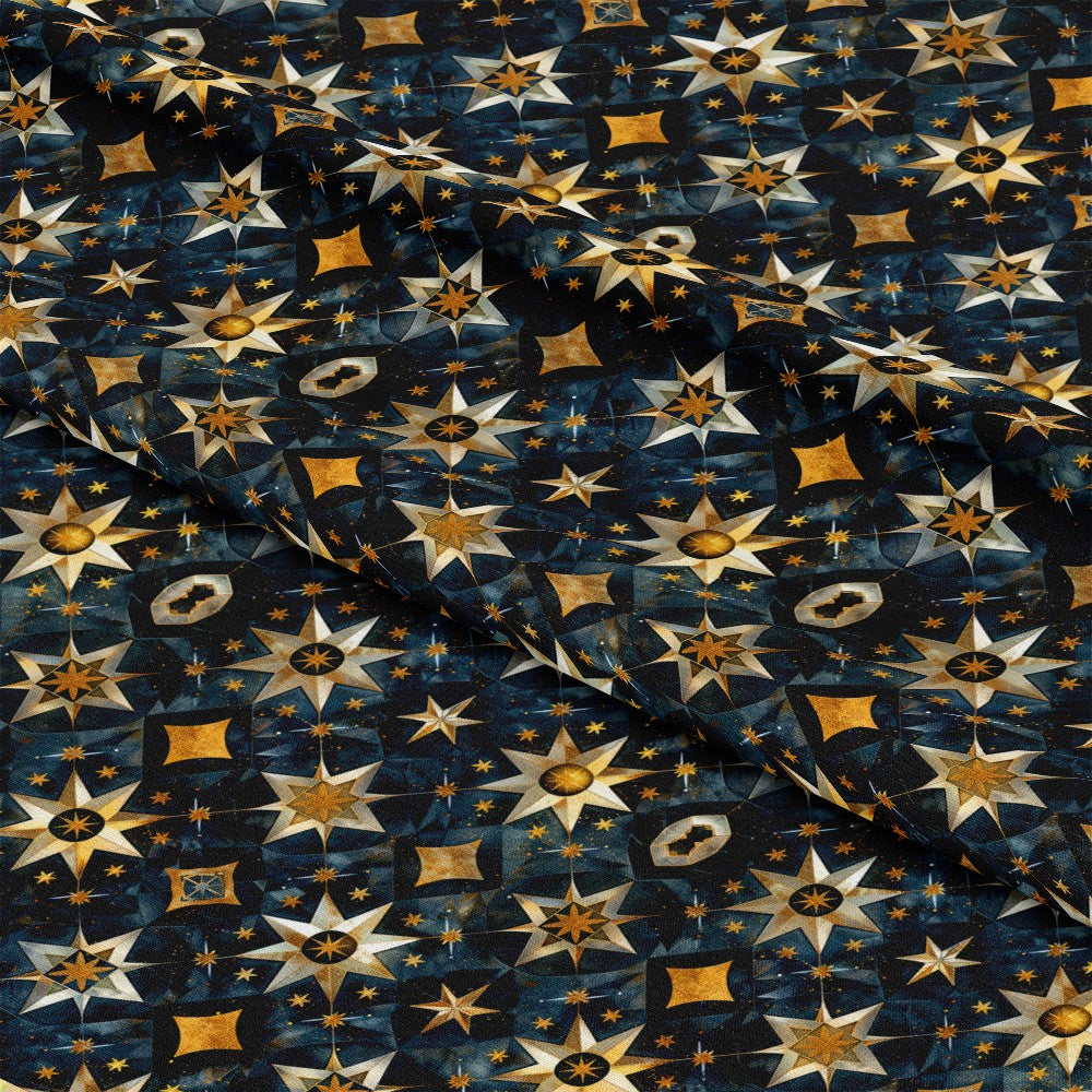 Baroque Celestial Pattern 2 Quilting Cotton Fabric