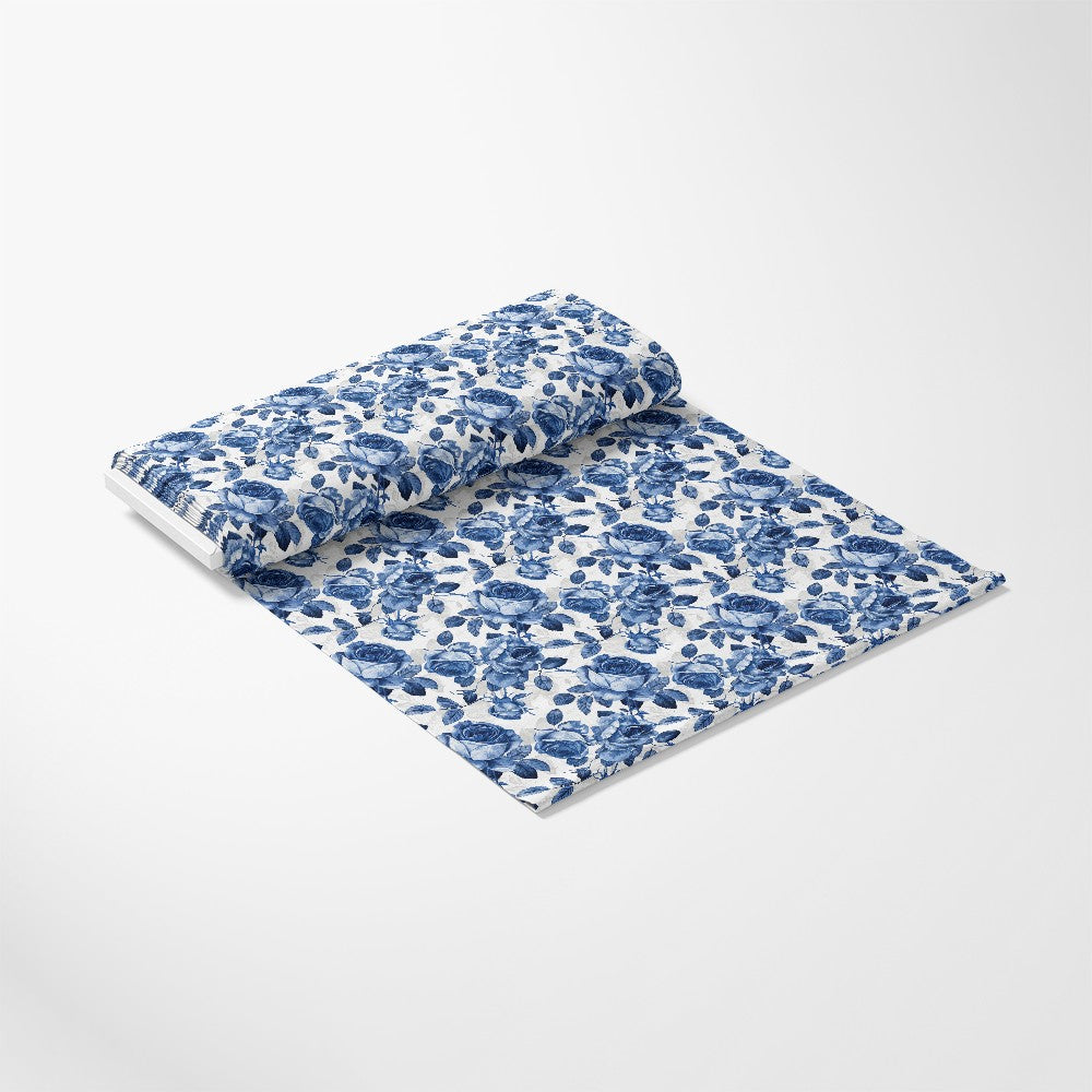 Vintage Farmhouse Blue Pattern 11 Quilting Cotton Fabric