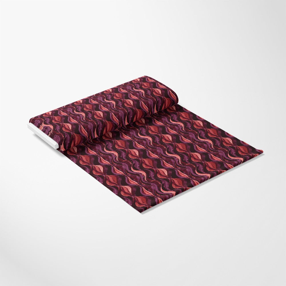 Burgundy Abstract Pattern 13 Quilting Cotton Fabric