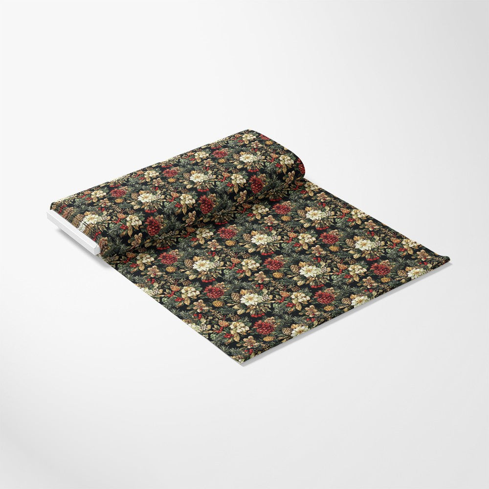 Christmas Pinecones Pattern 4 Quilting Cotton Fabric