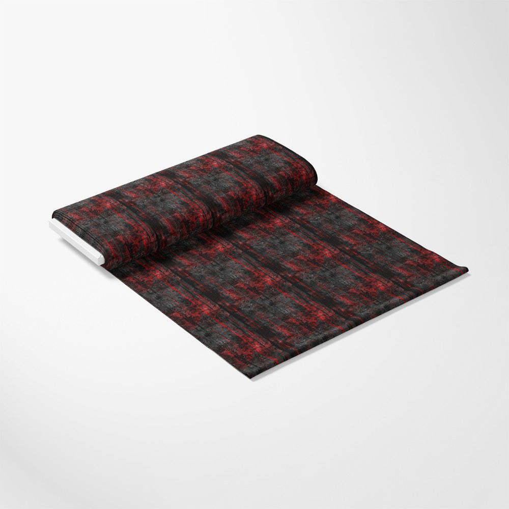 Red and Black Grunge Pattern 10 Quilting Cotton Fabric