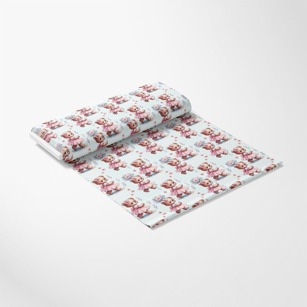 - Pink Night Time Teddy Bears Pattern 3 Quilting Cotton Fabric
- Light blue background
- Soft teddy bear illustrations
- Nighttime theme
- Quilting fabric
- Cotton material
- Textile yardage
- Pastel colors
- Cute animal design
- Craft fabric