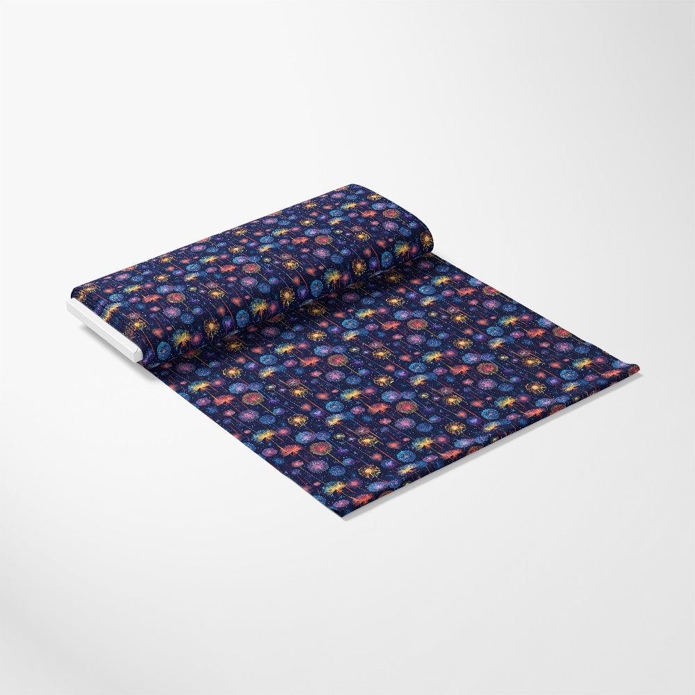 Midnight Dandelions Pattern 10 Quilting Cotton Fabric