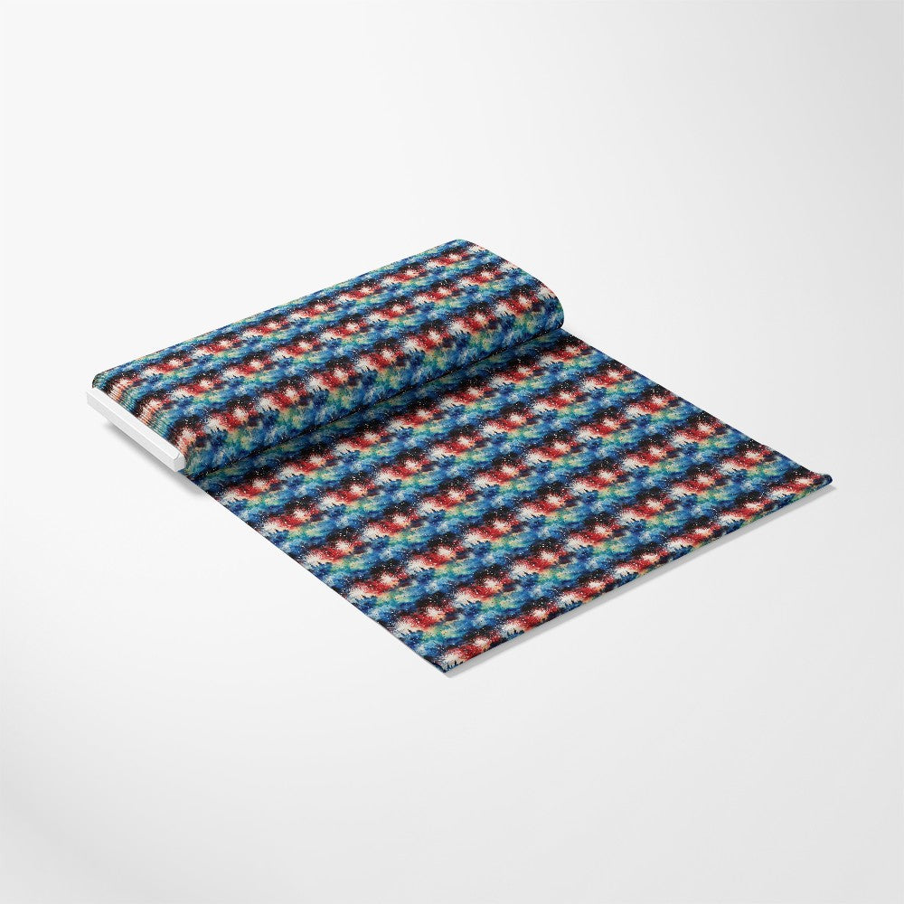 Patriotic Grunge Pattern 11 Quilting Cotton Fabric