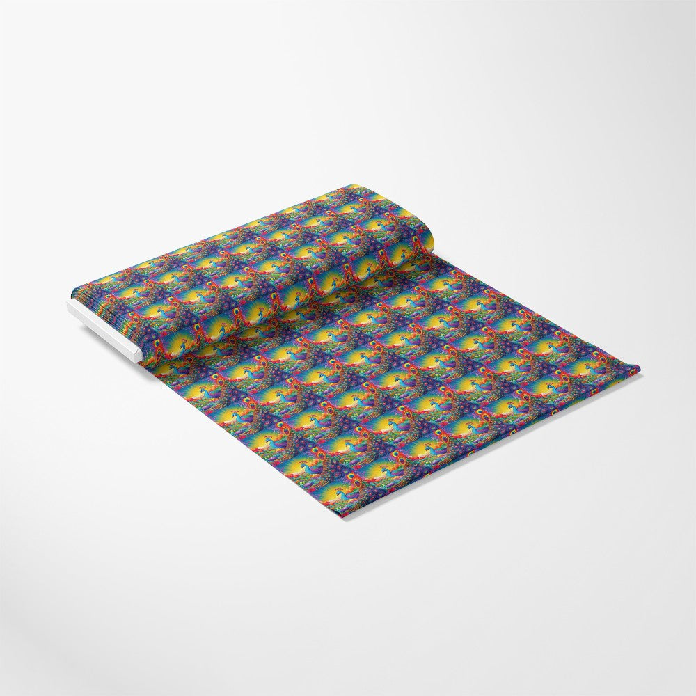 Colorful Animals and Plants Pattern 3 Quilting Cotton Fabric