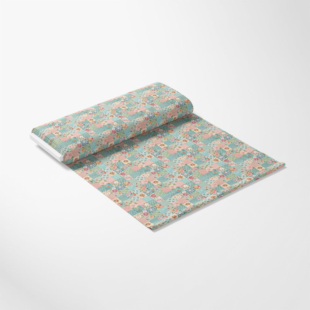 Spring Patchwork Pattern 2 Quilting Cotton Fabric