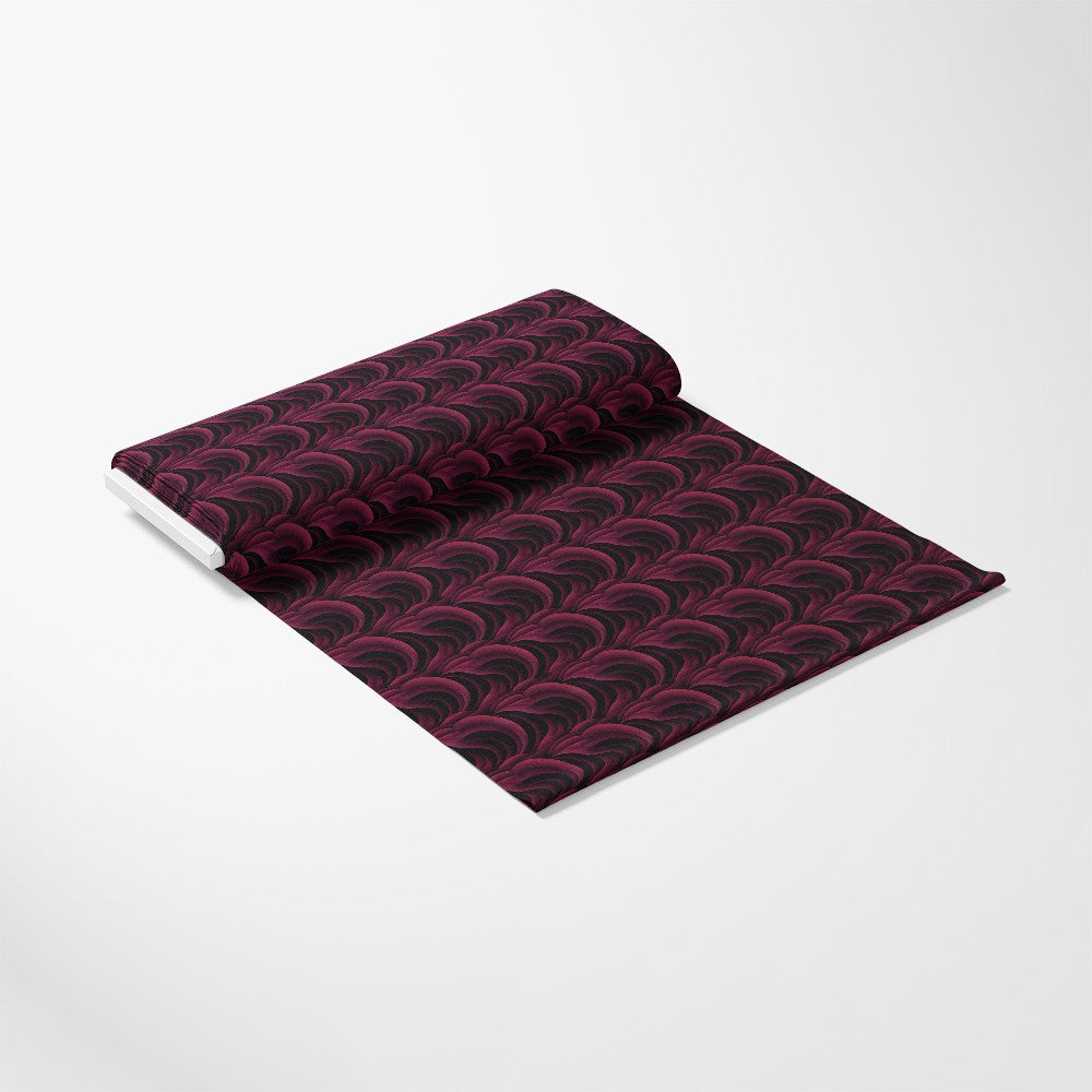 Burgundy Abstract Pattern 7 Quilting Cotton Fabric